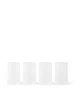 Billede af Ferm Living Ripple Verrines Glasses Set of 4 H: 9 cm - Frosted Glass