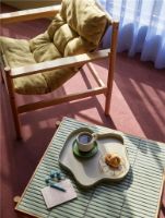 Billede af Hübsch Tile Sofabord 44x66 cm - Eg/Mint Fliser  FORUDBESTIL: MAJ 2026