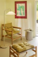 Billede af Hübsch Solid Gulvlampe H: 158 cm - Sand/Hvid