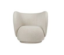 Billede af Ferm Living Rico Lounge Chair H: 76,5 cm - Soft Bouclé/Off-White Melange