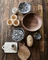 Billede af Nordal MULES Opbevaringskrukke M Ø: 18 cm - Sort/Hvid