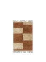 Billede af Ferm Living Mara Knotted Rug S 80x120 cm - Dark Brick/Off-White
