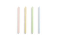 Billede af HAY Square Candle Set of 4 pcs H: 24 cm - Pastel OUTLET