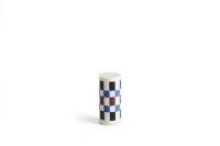Billede af HAY Column Candle Small 6,5x15 cm - Off-White/Brown/Black/Blue OUTLET