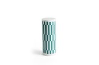 Billede af HAY Column Candle Large H: 25 cm - Light Gray & Green OUTLET