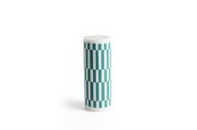Billede af HAY Column Candle Large H: 25 cm - Light Gray & Green OUTLET
