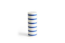 Billede af HAY Column Candle Large H: 25 cm - Off White & Blue OUTLET