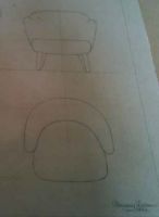 Billede af Audo Copenhagen Ingeborg Loungestol SH: 40 cm - Sheepskin Sahara/Eg