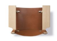 Billede af Fredericia Furniture 2226 Den Spanske Stol af Børge Mogensen SH: 33 cm - Cognac Læder/Olieret Eg