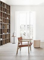 Billede af Fredericia Furniture 2226 Den Spanske Stol af Børge Mogensen SH: 33 cm - Cognac Læder/Olieret Eg