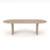 Billede af Sibast Furniture No 7 Dining Table Oval L: 240 cm - Sæbebehandlet Eg