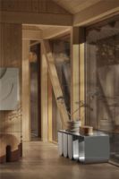 Billede af Kristina Dam Curved Bench B: 110 cm - Børstet Stål OUTLET