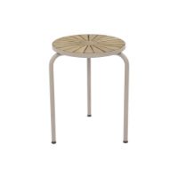 Billede af Mandalay Marguerit Taburet Ø: 32 cm - Teak/Taupe 