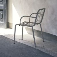 Billede af Mandalay Ivy Wire Havestol SH: 43,5 cm - Taupe 