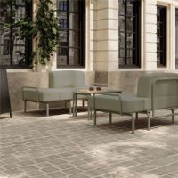 Billede af Mandalay Ivy Loungestol m. Udtræk SH: 42 cm - Olivengrøn 