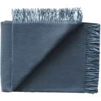 Billede af Silkeborg Uldspinderi Secret Plaid 130x190 cm - Ocean/Ink