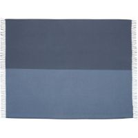 Billede af Silkeborg Uldspinderi Secret Plaid 130x190 cm - Ocean/Ink