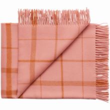 Billede af Silkeborg Uldspinderi Warp and Weft Love Plaid 130x190 cm - Coral/Amber