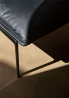 Billede af &Tradition Muno Lounge Chair LN18  SH: 41 cm - Sort Læder