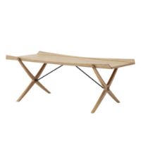 Billede af &Tradition X Coffee Table B: 120 cm - Lacquered Oak and Walnut