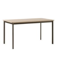 Billede af &Tradition Drip HW115 Dining Table L: 143 cm - Oak & Black Base 