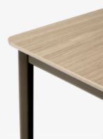 Billede af &Tradition Drip HW115 Dining Table L: 143 cm - Oak & Black Base 