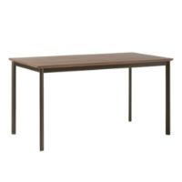 Billede af &Tradition Drip HW115 Dining Table L: 143 cm - Walnut & Black Base 