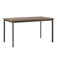 Billede af &Tradition Drip HW115 Dining Table L: 143 cm - Walnut & Black Base 