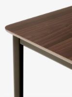 Billede af &Tradition Drip HW115 Dining Table L: 143 cm - Walnut & Black Base 