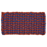 Billede af HAY Coco Door Mat Stripe/Wave 80x40 cm - Brown/Navy

