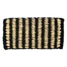 Billede af HAY Coco Door Mat Stripe 80x40 cm - Black/White