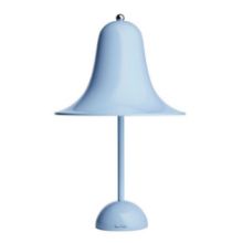Billede af Verpan Pantop Ø23 Bordlampe H: 38cm - Light Blue/Glossy Airy Blue