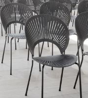 Billede af Fredericia Furniture 3398 Trinidad Stol SH: 45,5 cm - Grå/Flint