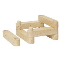 Billede af Ferm Living Newel Modular Candle Holder Set of 6 L: 18 cm - Travertine