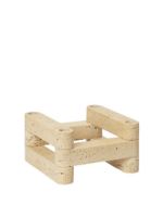 Billede af Ferm Living Newel Modular Candle Holder Set of 6 L: 18 cm - Travertine