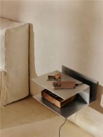 Billede af Ferm Living Lager Bedside Table B: 35 cm - Aluminium
