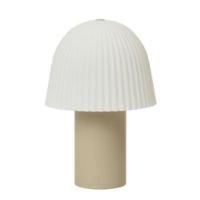 Billede af Ferm Living Frill Portable Lamp H: 22 cm - Cashmere/White 