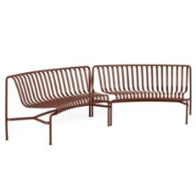 Billede af HAY Palissade Park Dining Bench In-In Starter Set/Set Of 2 L: 295,5 cm - Iron Red