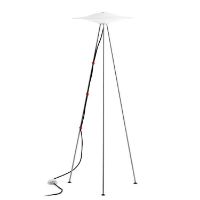 Billede af Piet Hein Sinus 440 Gulvlampe H: 124,9 cm - Opal/Sort Ledning UDSTILLINGSMODEL