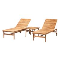 Billede af FDB Møbler Sammen Solvognssæt M8+M19 - Massiv Teak/Olieret Natur