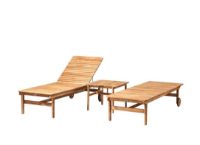 Billede af FDB Møbler Sammen Solvognssæt M8+M19 - Massiv Teak/Olieret Natur