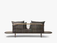 Billede af &Tradition Fly SC3 Sofa w. Side Tables L: 240 cm - Smoked Oiled Oak/Hot Madison 093