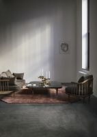 Billede af &Tradition Fly SC3 Sofa w. Side Tables L: 240 cm - Smoked Oiled Oak/Hot Madison 093