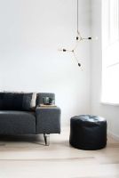 Billede af Bent Hansen Marokko M48 Puf Rund Ø: 48 cm - Zenso 3 Sort Læder