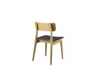 Billede af FDB Møbler J175 Åstrup Spisebordsstol  - Oak/Black Leather UDSTILLINGSMODEL