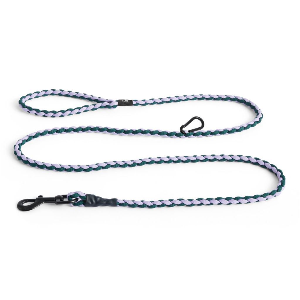 Billede af HAY Dogs Leash Braided Adjustable L: 160 cm  M/L - Lavender/Green