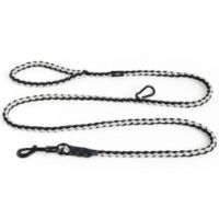 Billede af HAY Dogs Leash Braided Adjustable L: 160 cm  M/L - Black/White