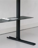Billede af Pedestal Plate Straight Tall TV Stativ 100x80 cm - Charcoal