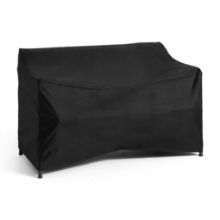 Billede af HAY Palissade Cover For Dining Bench w. Armrest 80x128,5 cm - Sort Polyester