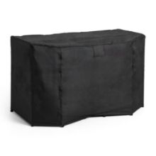 Billede af HAY Palissade Cover For Table Inkl. 2 Dining Armchair 80x131 cm - Sort Polyester